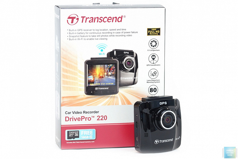 Обзор автомобильного видеорегистратора Transcend DrivePro 220