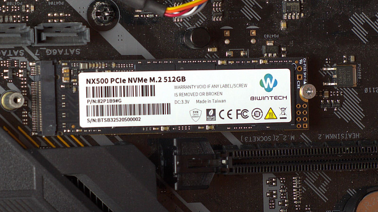 Обзор и тест NVMe SSD накопителя BiwinTech M.2 2280 NVMe PCIe NX500 512Gb 