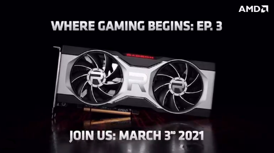 Официально: AMD представит новые видеокарты серии Radeon RX 6000 3-го марта