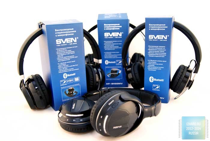 Сравнительный обзор беспроводных стереонаушников SVEN® AP-B350MV, AP-B450MV, AP-B470MV и AP-B770MV