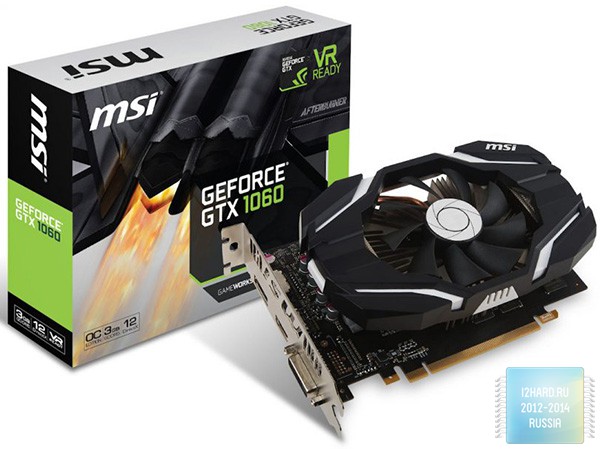 MSI анонсировала компактную видеокарту GTX 1060 3 GB OC V1 с заводским разгоном