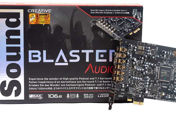 Обзор и тестирование звуковой карты Creative Sound Blaster Audigy Rx