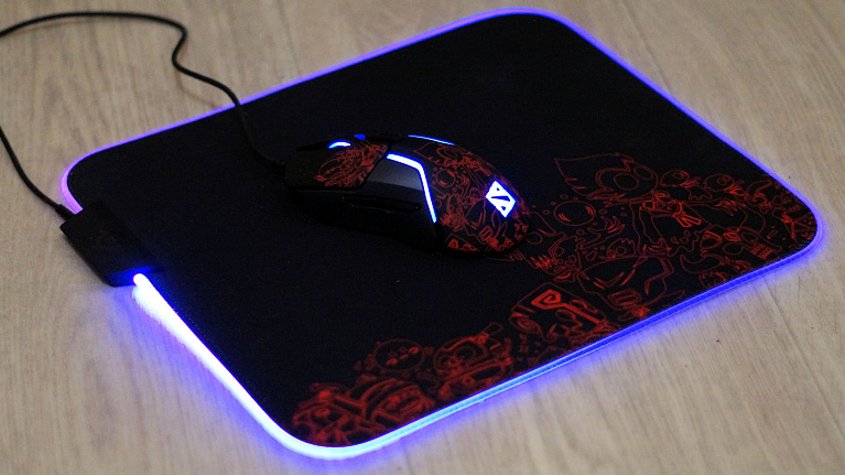 Обзор коврика SteelSeries QcK Prism Cloth Dota 2 Edition M