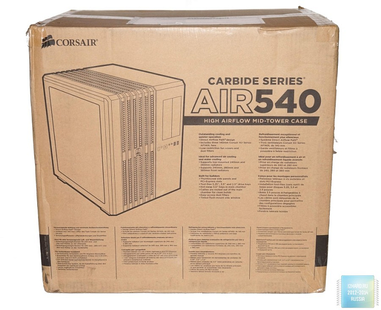 Обзор и тест Corsair Carbide Air 540 Arctic White
