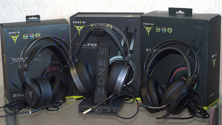 Сводный обзор игровых гарнитур Zone 51 QUASAR, Zone 51 ECLIPSE и Zone 51 STASIS