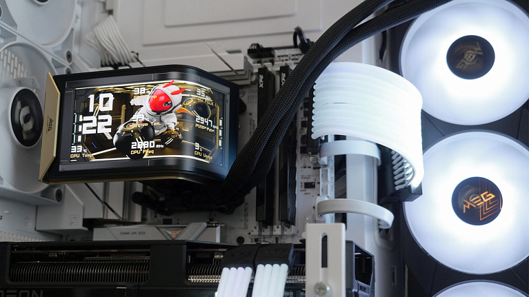 Обзор и тест системы жидкостного охлаждения MSI MEG CORELIQUID E15 360: изогнутый OLED-экран и тесты производительности
