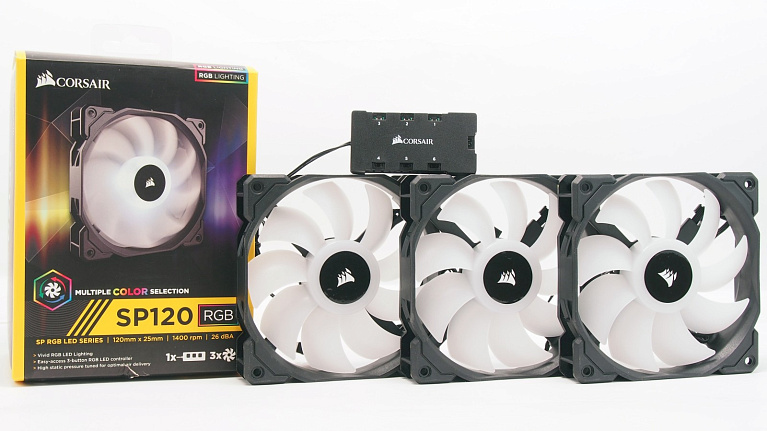Обзор и тест комплекта вентиляторов Corsair SP120 RGB