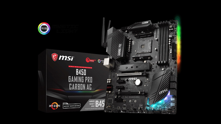 Обзор и тест материнской платы MSI B450 GAMING PRO CARBON AC