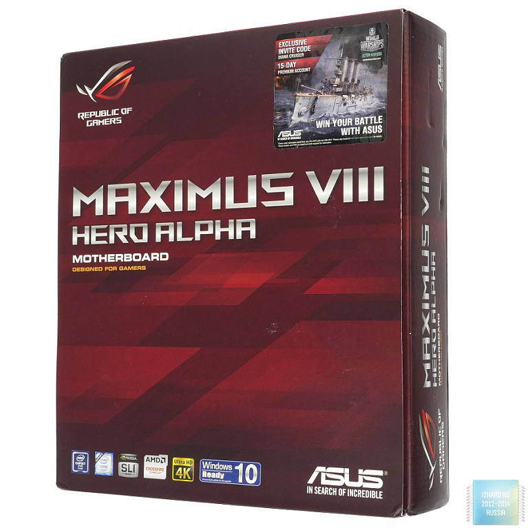 Обзор и тест материнской платы ASUS ROG Maximus VIII HERO ALPHA