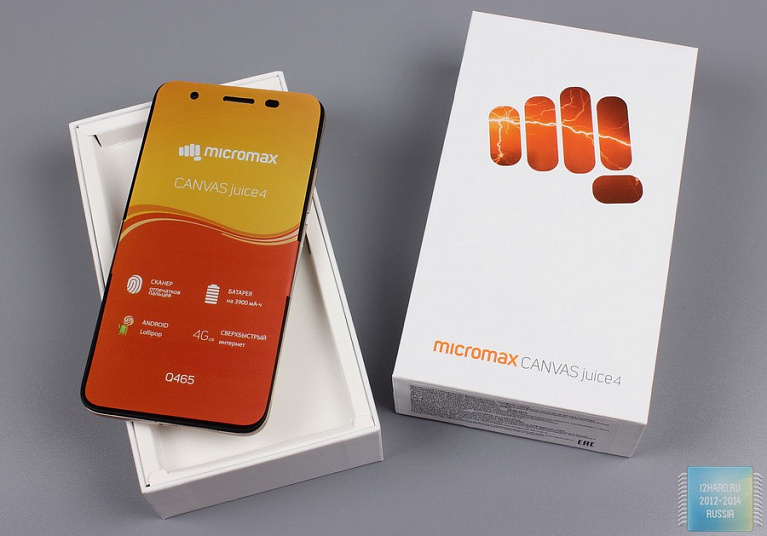 Обзор смартфона Micromax Canvas Juice 4 Q465