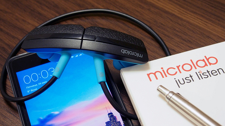 Обзор спортивной bluetooth гарнитуры Microlab T967BT