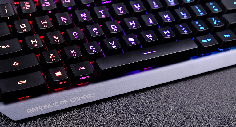 Обзор игровой клавиатуры ASUS ROG Strix Scope RX