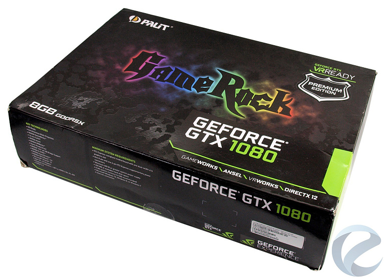 Обзор и тест видеокарты Palit GeForce GTX 1080 GameRock Premium Edition