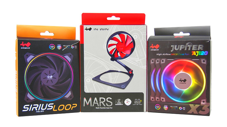 Обзор и тест 3 комплектов вертушек InWin: Mars, Sirius Loop ASL120 и Jupiter AJ120
