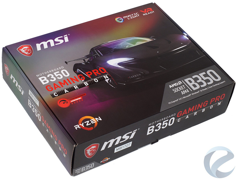 Обзор и тест материнской платы MSI B350 GAMING PRO CARBON