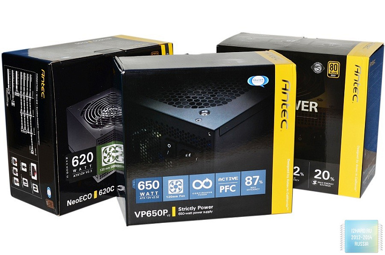 Обзор и тест блока питания Antec VP650P