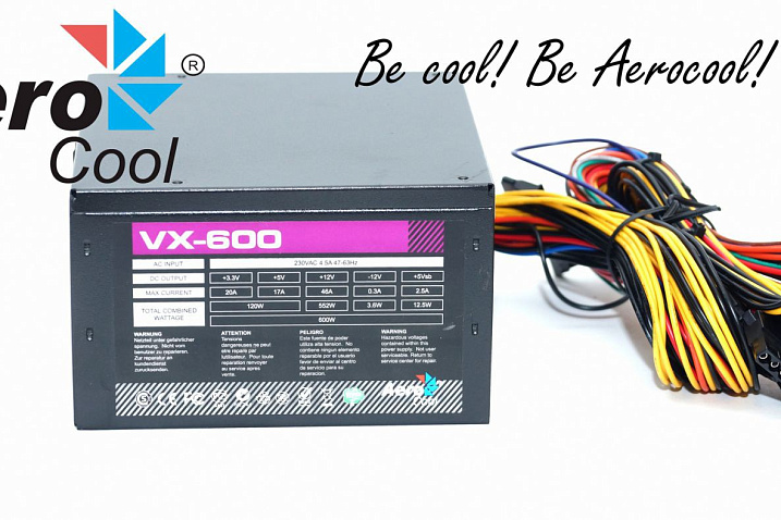 Обзор и тестирование блока питания Aerocool VX-600