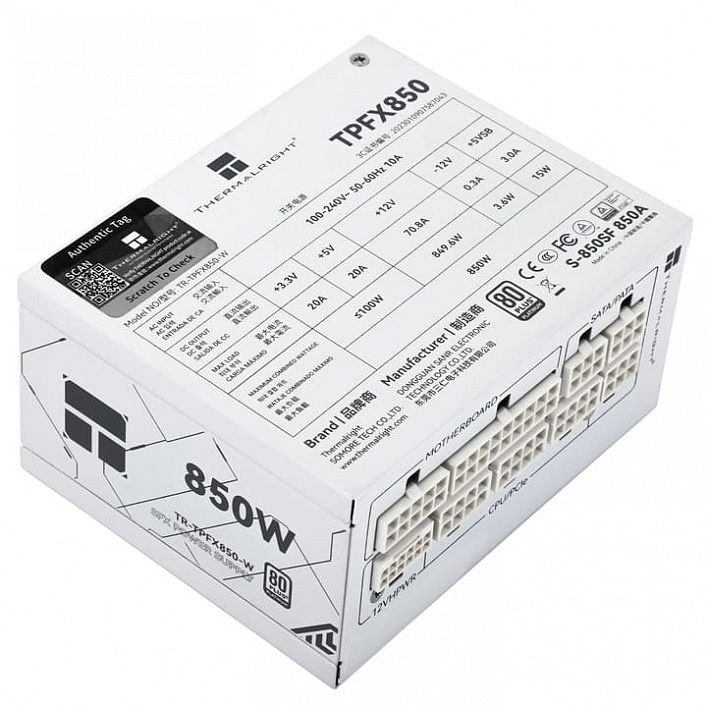 Блок питания Thermalright TR-TPFX850-W White