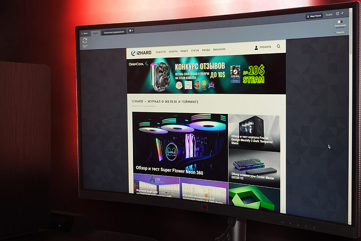 Обзор игрового монитора Cooler Master GM27-CF