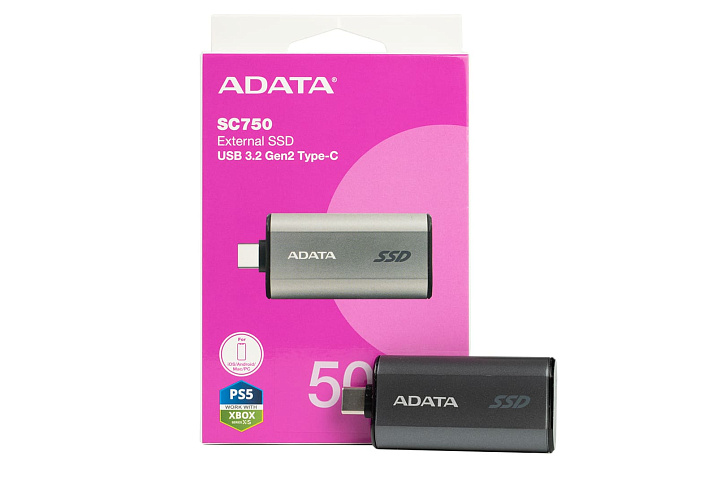Обзор и тест компактного внешнего SSD ADATA SC750 500 ГБ