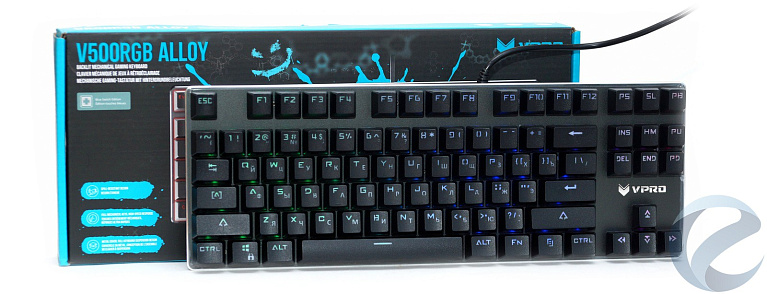 Обзор и тестирование клавиатуры Rapoo VPRO V500 RGB Alloy Version