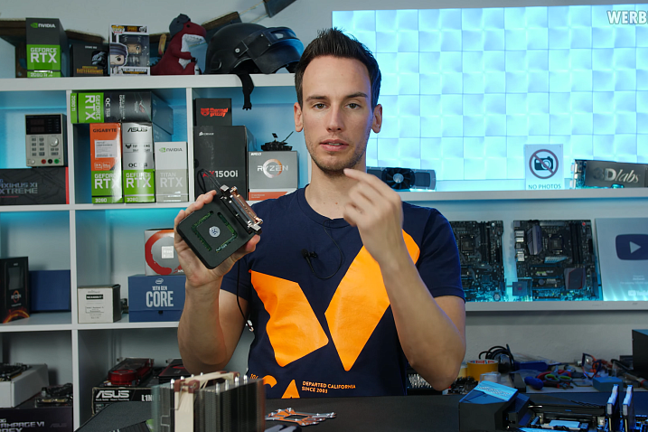 Der8auer протестировал водоблок EKWB QuantumX Delta TEC на процессоре AMD Ryzen 9 5950X