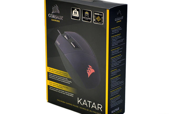 Обзор игровой мыши Corsair Katar: бюджетный класс с предтоповым сенсором