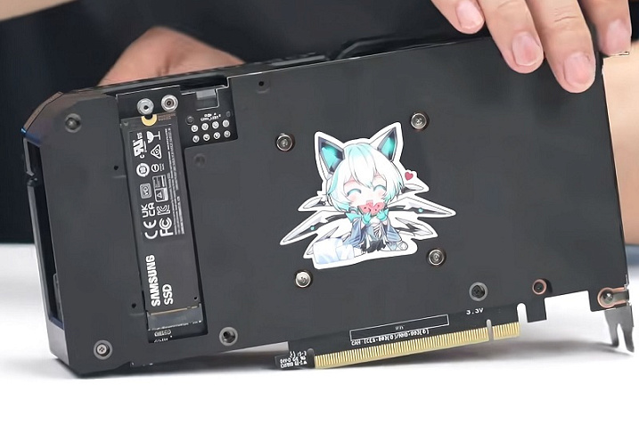 Прототип ASUS GeForce RTX 4060 Ti DUAL оснащается разъемом для накопителя M.2