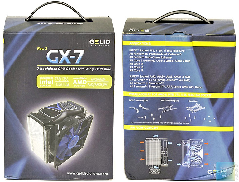 Обзор и тестирование кулера Gelid GX-7 созданного для игроков