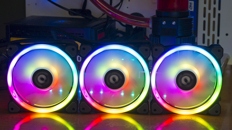 Обзор и тест Tt Riing Trio 12 RGB Radiator Fan TT Premium Edition (3-Fan Pack)