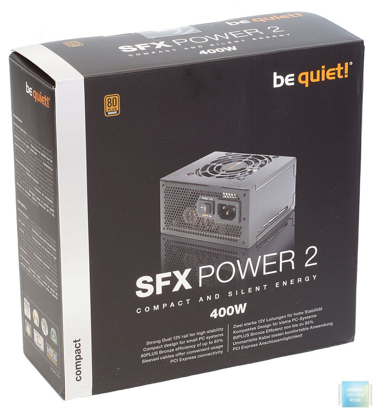 Обзор и тест компактного блока питания be quiet! SFX Power 2 400W (400 Вт)
