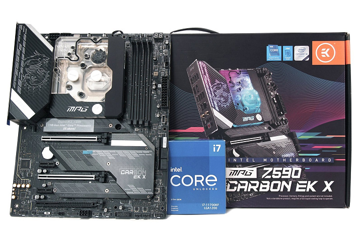 Обзор и тест материнской платы MSI MPG Z590 Carbon EK X