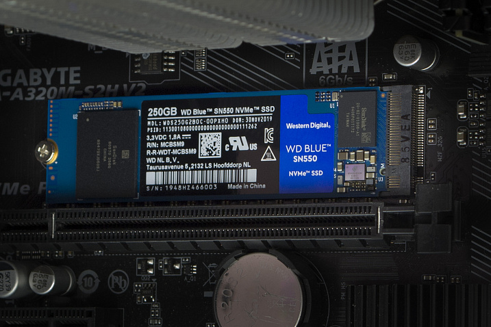 Обзор и тестирование M.2 NVMe-накопителя Western Digital Blue SN550 ёмкостью 250 Гб